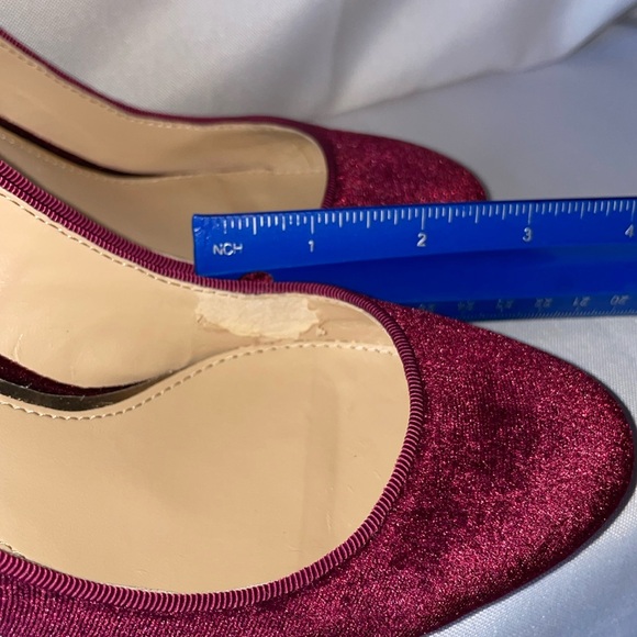 Jewel BADGLEY MISCHKA LADIES BLOCK HEEL SIZE 5 VELVET 3” HEEL BEAUTIFUL FUN SHOE - Picture 16 of 16